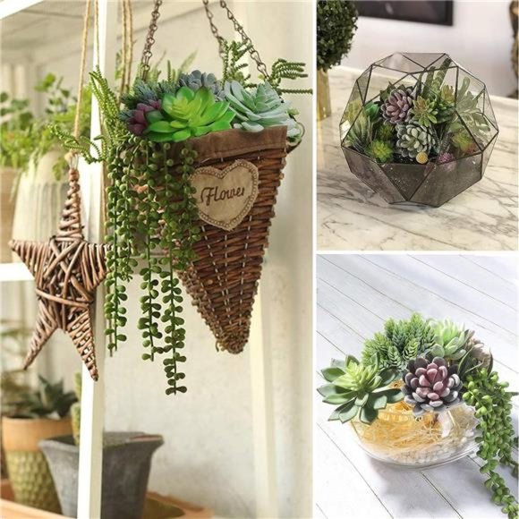 Artificial Succulent Plants - 16 Pcs Set Faux Succulents Unpotted Fake Succulent - Picture 7 of 7